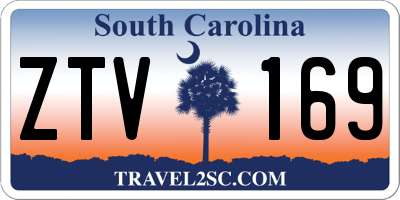 SC license plate ZTV169
