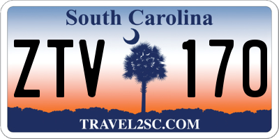 SC license plate ZTV170