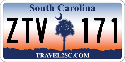 SC license plate ZTV171