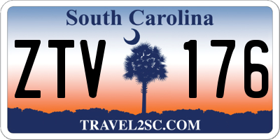 SC license plate ZTV176