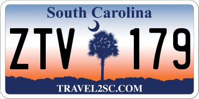 SC license plate ZTV179