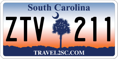 SC license plate ZTV211