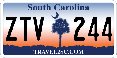 SC license plate ZTV244