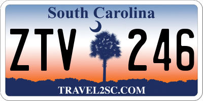 SC license plate ZTV246