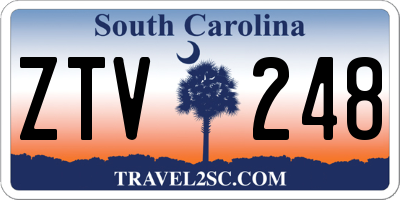 SC license plate ZTV248