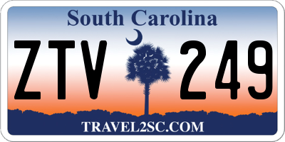 SC license plate ZTV249