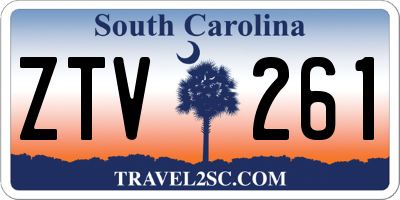 SC license plate ZTV261