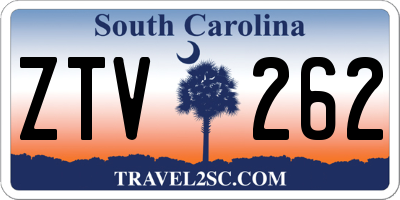 SC license plate ZTV262