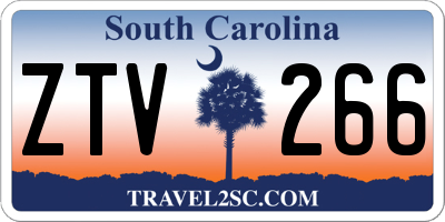 SC license plate ZTV266