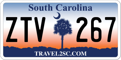 SC license plate ZTV267