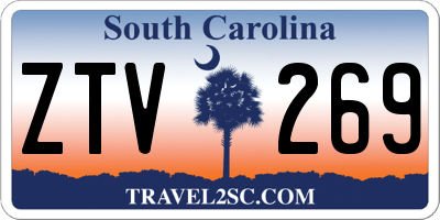 SC license plate ZTV269