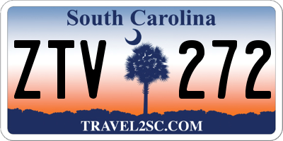 SC license plate ZTV272