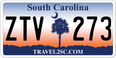 SC license plate ZTV273