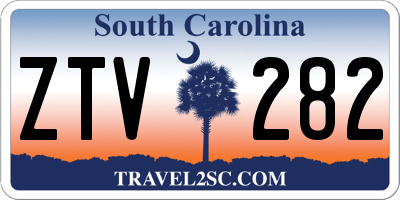 SC license plate ZTV282
