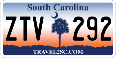 SC license plate ZTV292