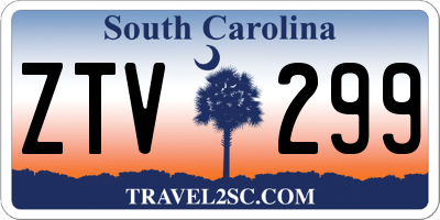 SC license plate ZTV299