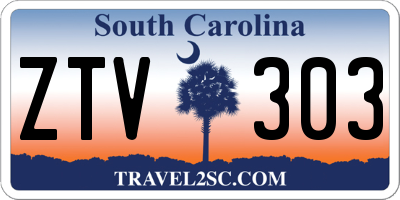 SC license plate ZTV303