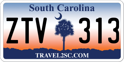 SC license plate ZTV313