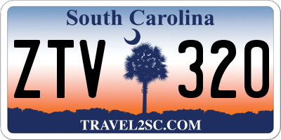 SC license plate ZTV320