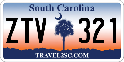 SC license plate ZTV321
