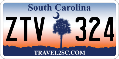 SC license plate ZTV324