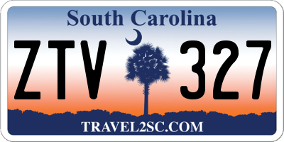 SC license plate ZTV327