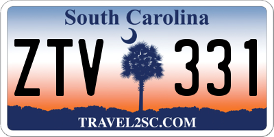 SC license plate ZTV331