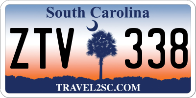 SC license plate ZTV338