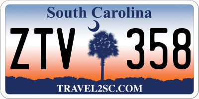 SC license plate ZTV358