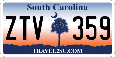 SC license plate ZTV359
