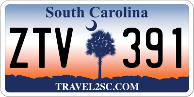 SC license plate ZTV391