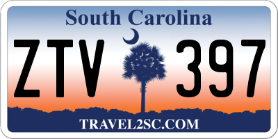 SC license plate ZTV397