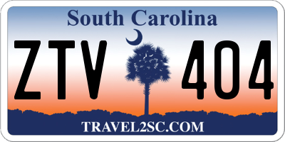 SC license plate ZTV404