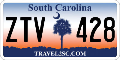 SC license plate ZTV428