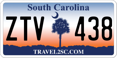 SC license plate ZTV438