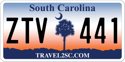 SC license plate ZTV441