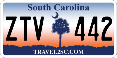 SC license plate ZTV442