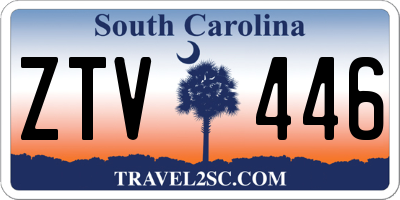 SC license plate ZTV446
