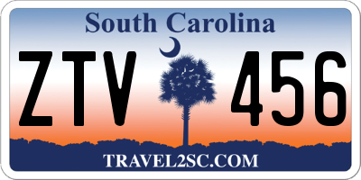 SC license plate ZTV456