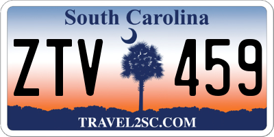SC license plate ZTV459
