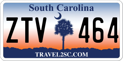 SC license plate ZTV464