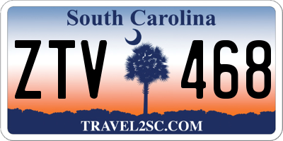 SC license plate ZTV468