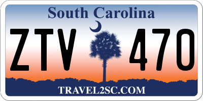 SC license plate ZTV470
