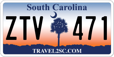 SC license plate ZTV471