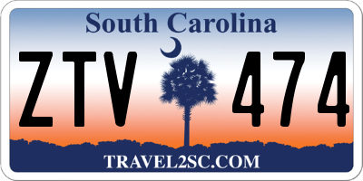 SC license plate ZTV474