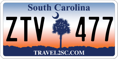 SC license plate ZTV477