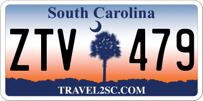 SC license plate ZTV479