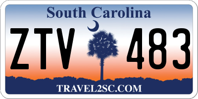 SC license plate ZTV483