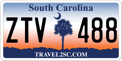 SC license plate ZTV488