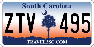 SC license plate ZTV495